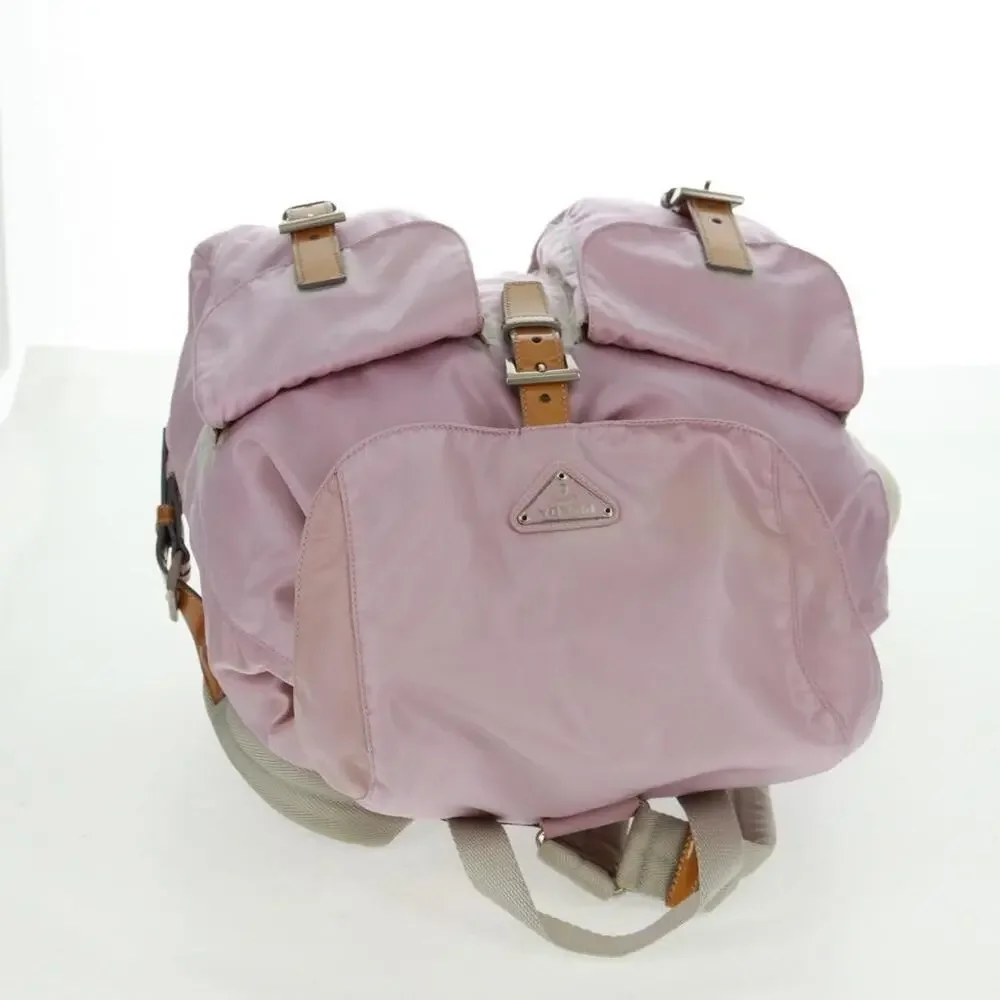 Prada Nylon Backpack Pink
